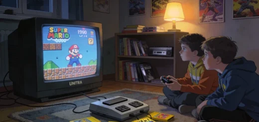 Konsola Pegasus z lat 90. - artwork