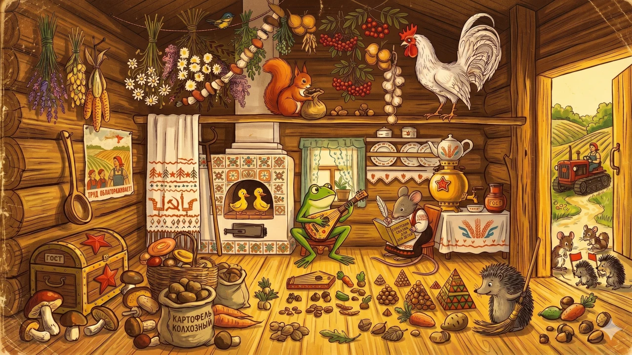 Bajeczki z obrazkami - concept art retro